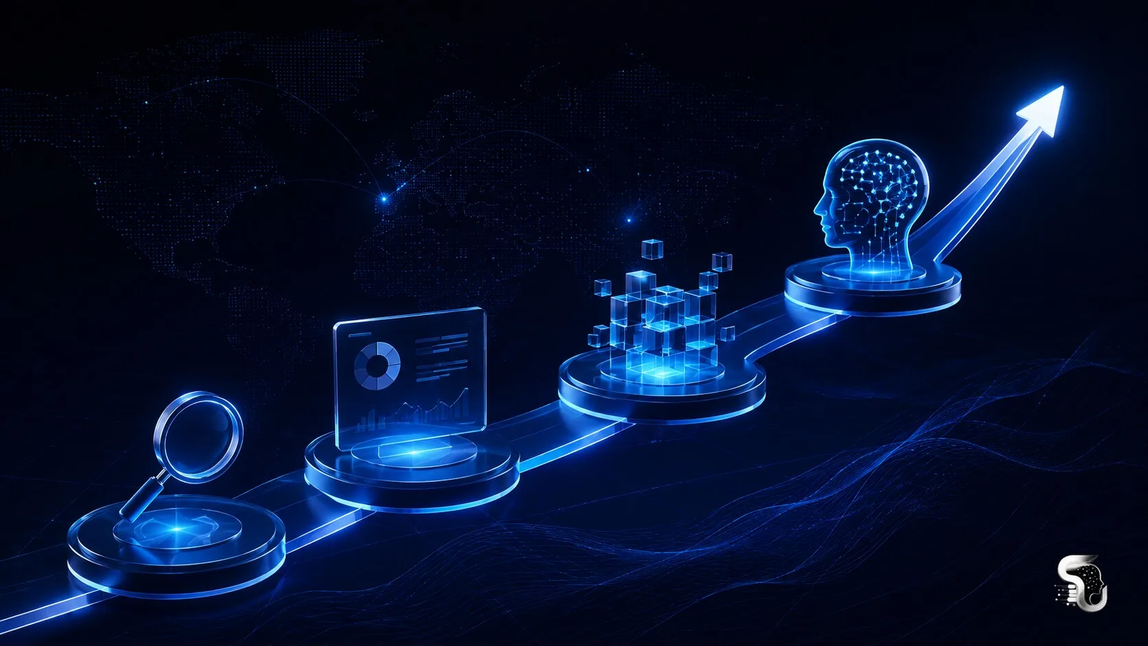 Ejecutivo revisando el presupuesto de un proyecto de implementación de inteligencia artificial en una empresa