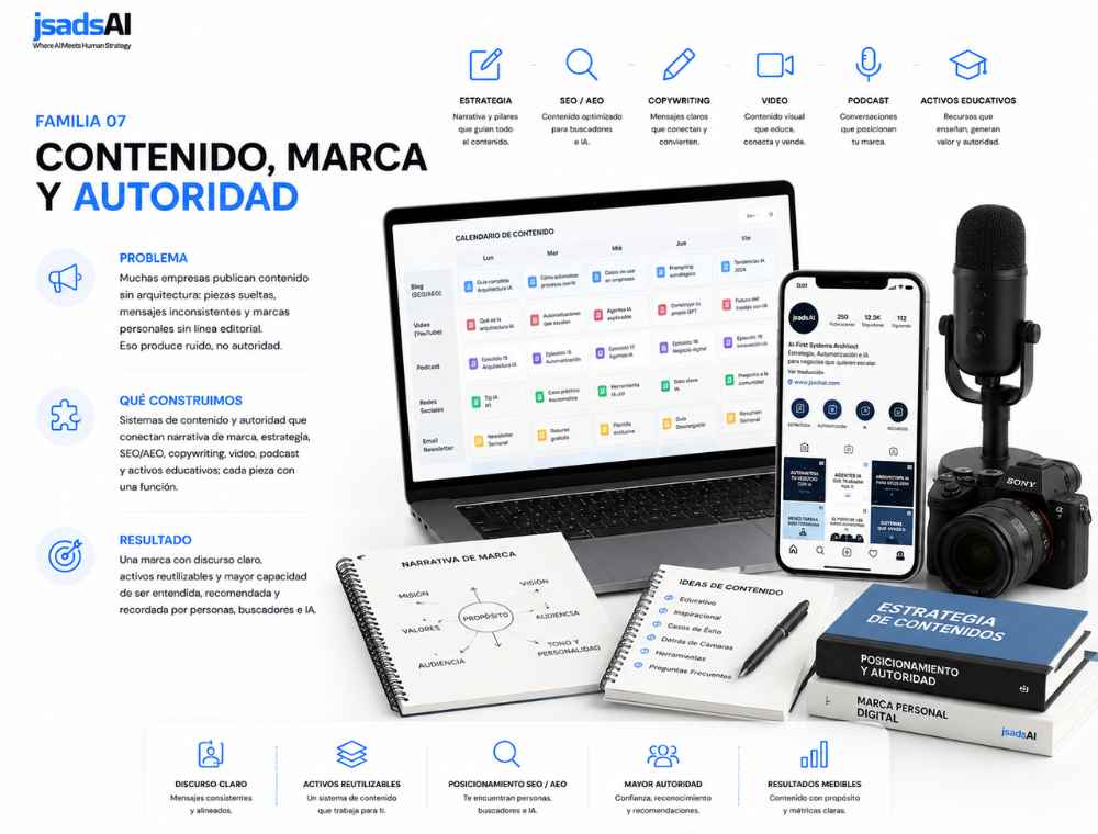 Imagen explicativa: Contenido, Marca y Autoridad